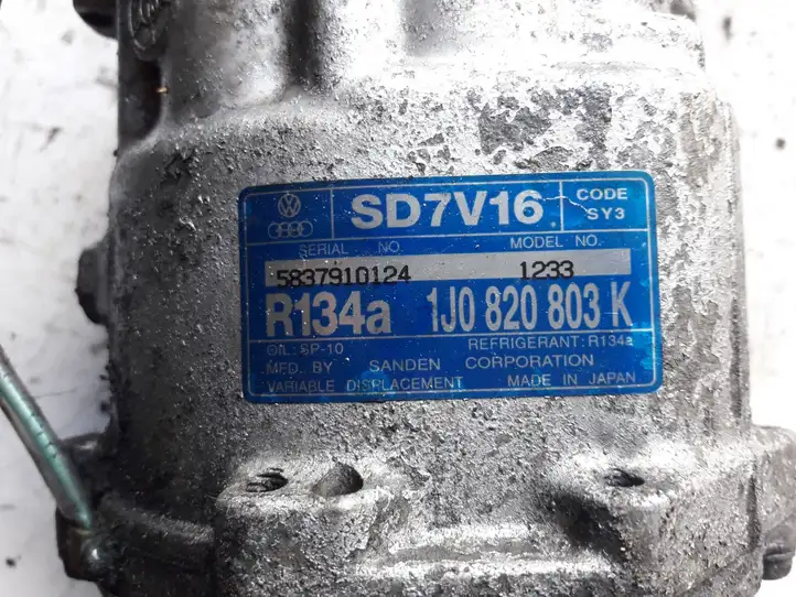 Audi A3/S3 8L (2000 - 2003) 1JO820803K Компрессор (насос) кондиционера воздуха — фото 2
