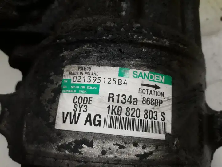 Volkswagen PASSAT B6 (2005 - 2010) 1K0820803S Компрессор (насос) кондиционера воздуха — фото 2