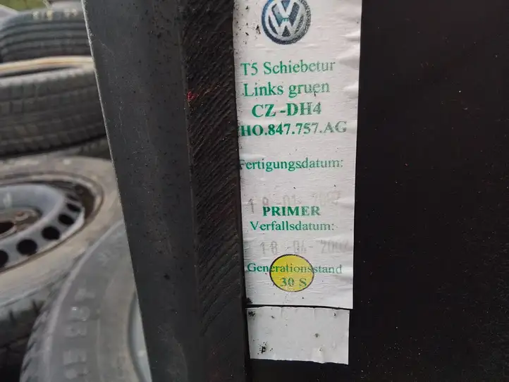 Volkswagen Transporter - Caravelle T5 (2003 - 2009) 7H0847757 Стекло раздвижной двери — фото 3