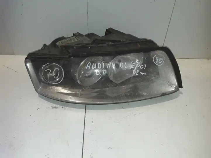 Audi A4 S4 B6 8E 8H (2000 - 2006) 69938240 Передняя фара — фото 1