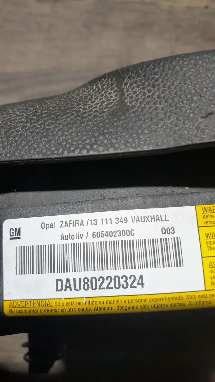 Opel Zafira B (2006 - 2008) 13111349 Подушка безопасности руля — фото 2