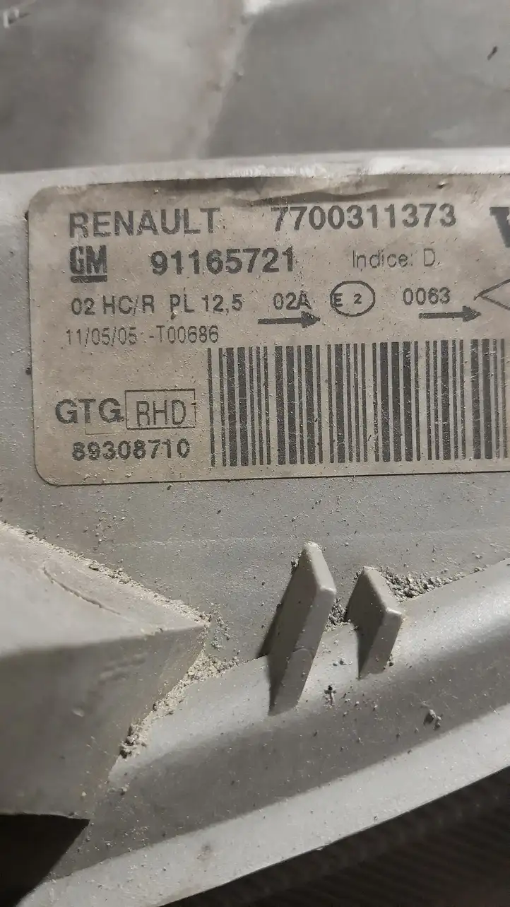 Opel Vivaro (2001 - 2006) 91165721 Передняя фара — фото 6