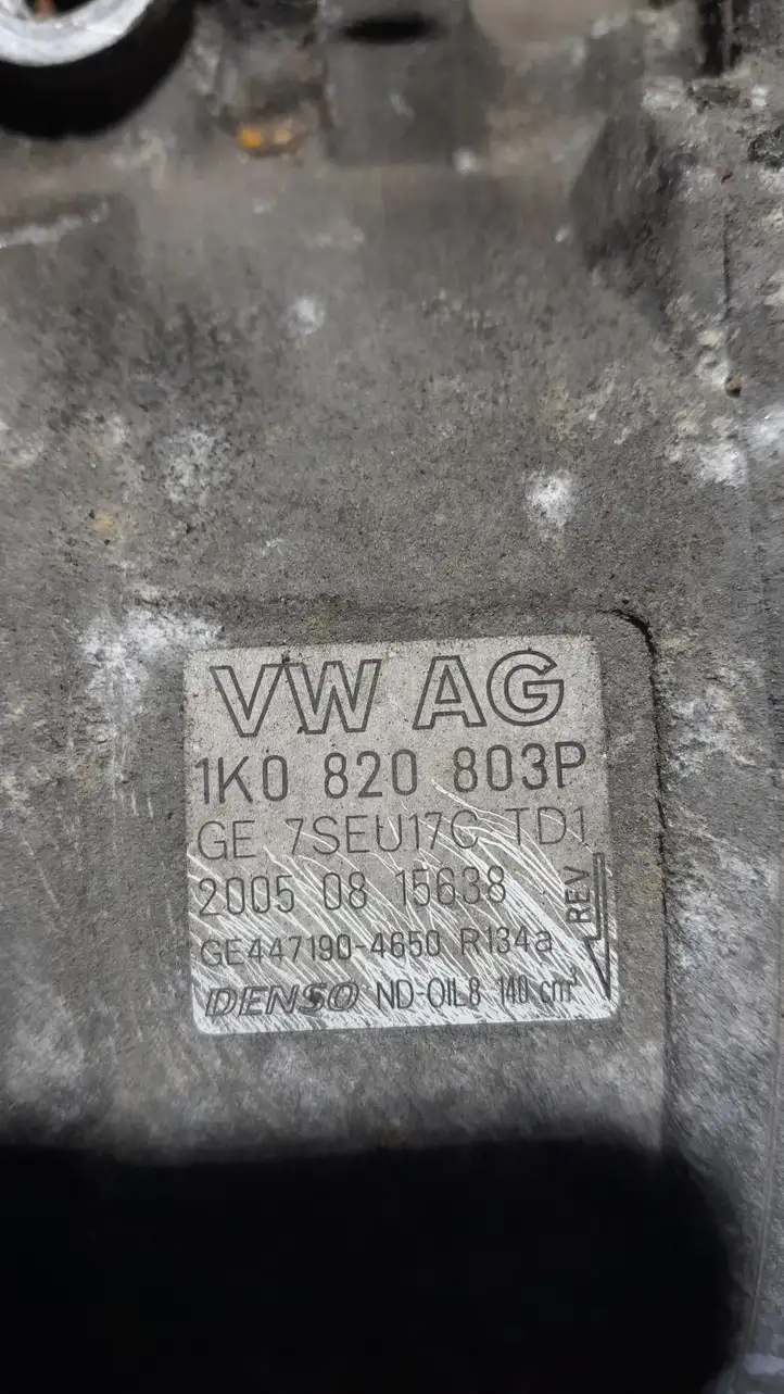 Audi A3/S3 8P (2004 - 2008) 1K0820803P Компрессор (насос) кондиционера воздуха — фото 3