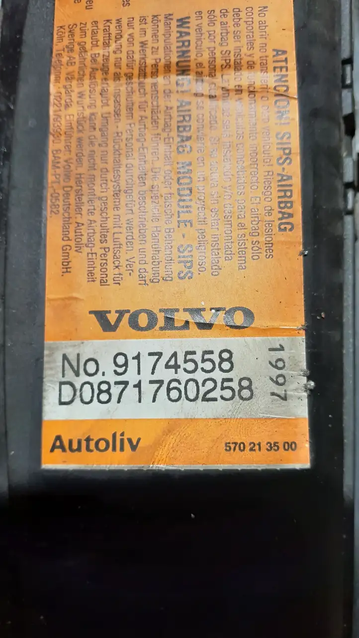 Volvo S40 (2004 - 2007) 570213500 Подушка безопасности сиденья — фото 3