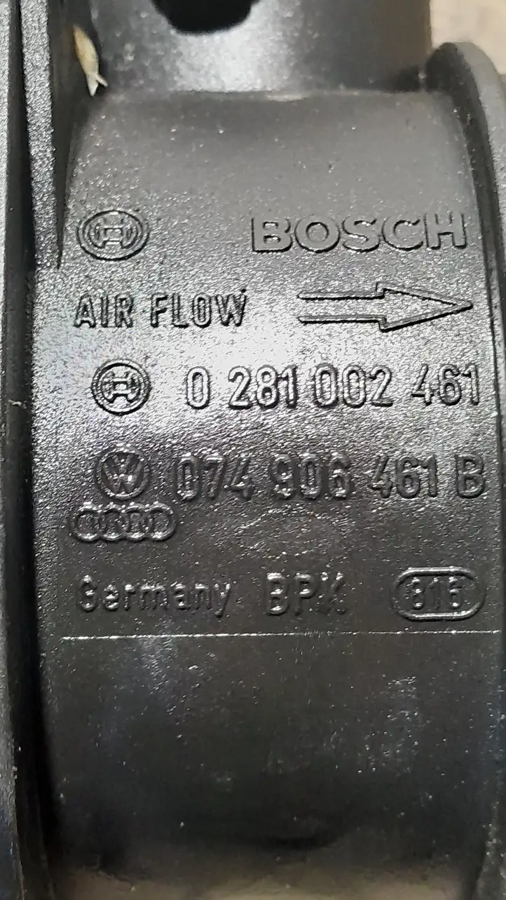 Audi A6 S6 C6 4F (2004 - 2008) 0281002461 Датчик массового расхода воздуха — фото 3