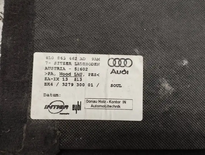 Audi Q7 4L (2005 - 2009) 4L0863462AD Пол багажника — фото 3