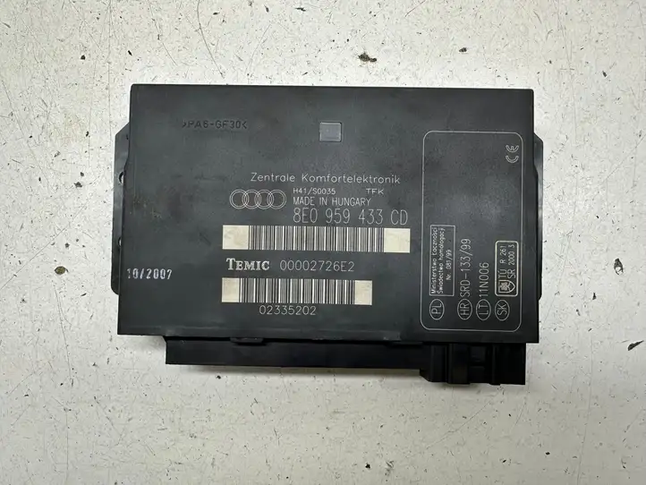 Audi A4 S4 B7 8E 8H (2004 - 2009) 8E0959433CD Модуль комфорта — фото 1