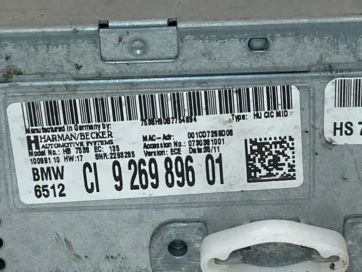 BMW X3 F25 (2010 - 2017) 926989601 Магнитола / мультимедийная система — фото 4