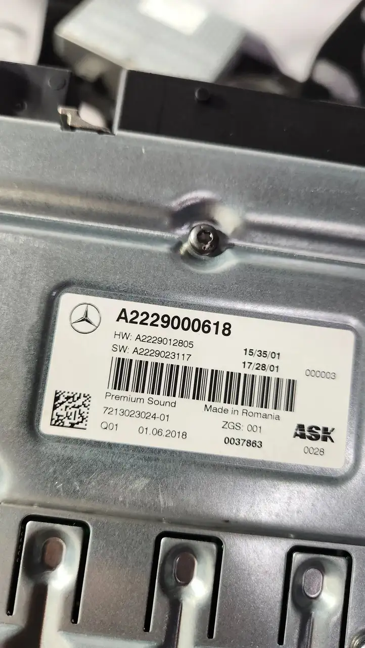 Mercedes-Benz C W205 (2014 - 2021) A2229000618 Комплект аудиосистемы — фото 4