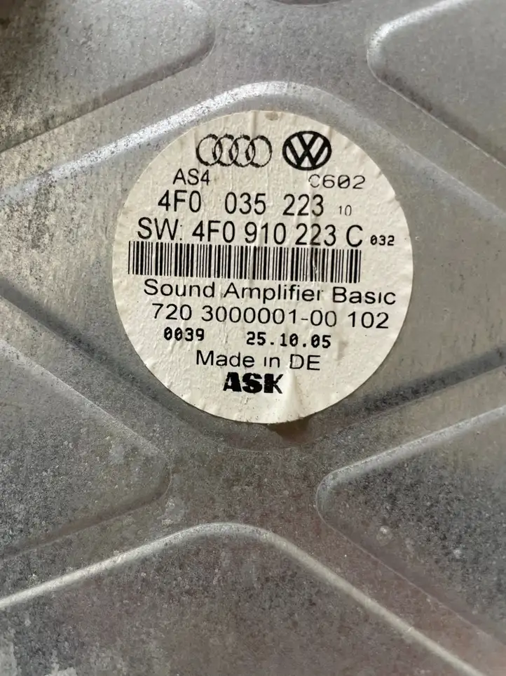 Audi A6 S6 C6 4F (2004 - 2008) 4F0035223 Проводка аудиосистемы — фото 3