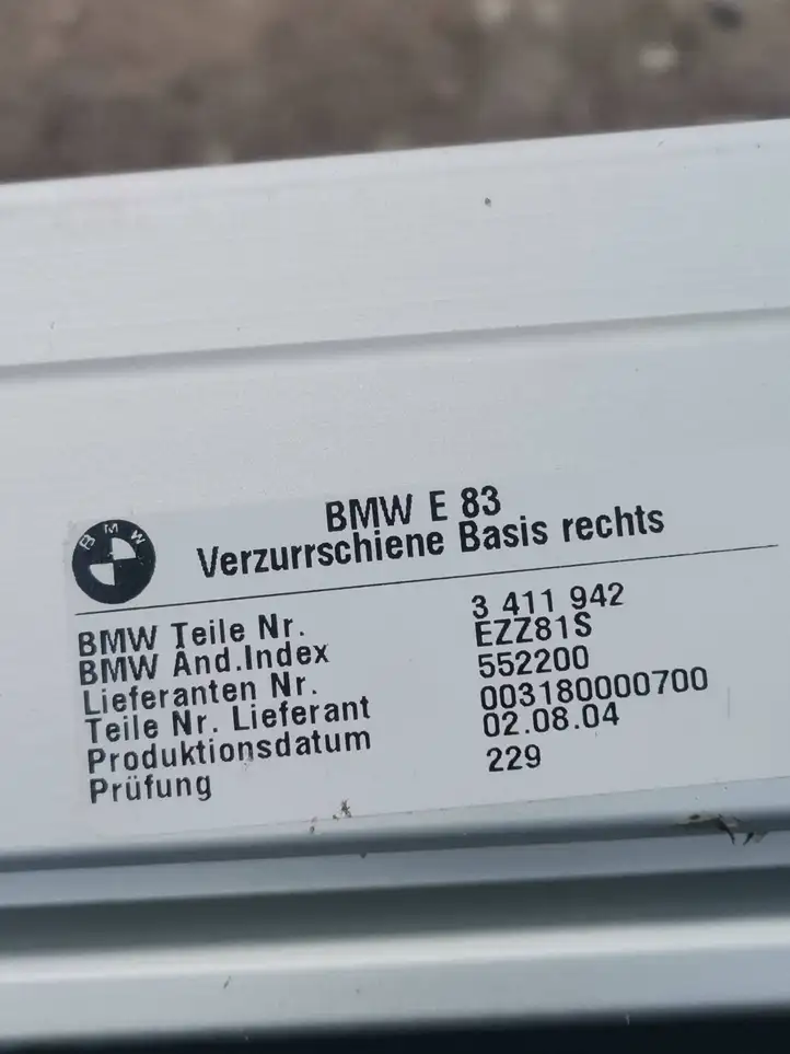 BMW X3 E83 (2003 - 2010) 3411942 Прочая отделка багажника — фото 1