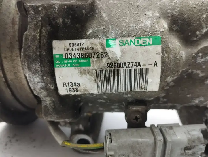 Nissan Juke I F15 (2010 - 2018) 92600AZ74A Компрессор (насос) кондиционера воздуха — фото 2