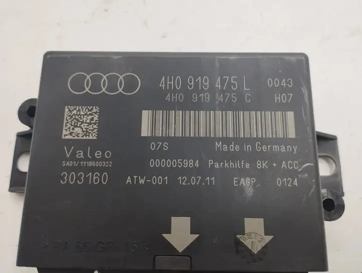 Audi A7 S7 4G (2010 - 2014) 4H0919475L Блок управления парктрониками — фото 2