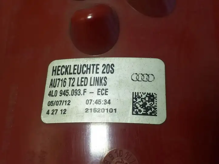 Audi Q7 4L (2009 - 2015) 4L0945093F Задний фонарь в крышке багажника — фото 2
