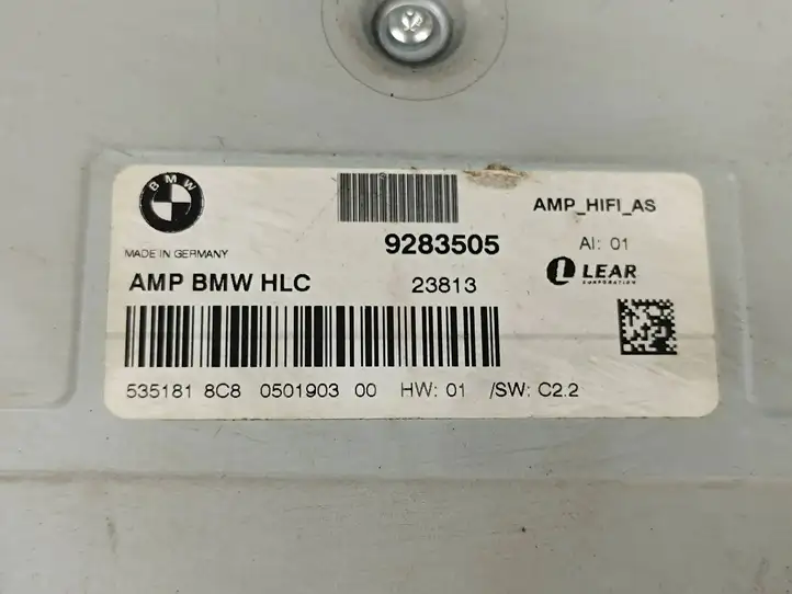 BMW 1 F20 F21 (2011 - 2019) 9283505 Усилитель звука — фото 6