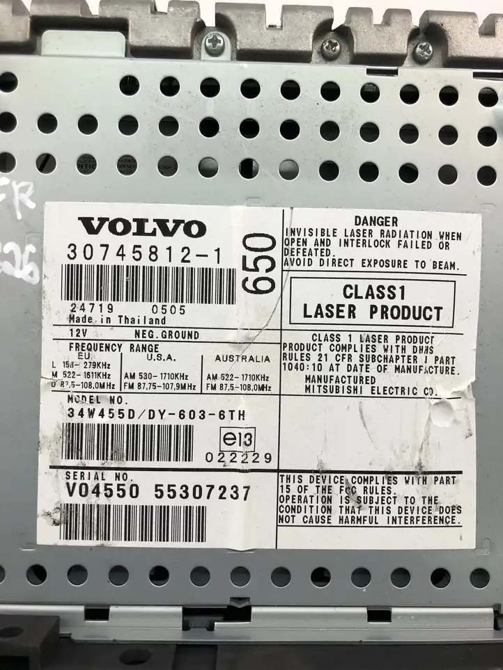Volvo S60 (2000 - 2004) 30745812 Магнитола / мультимедийная система — фото 4