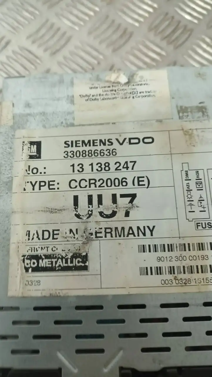 Opel Vectra C (2002 - 2005) 330886636 Магнитола / мультимедийная система — фото 7