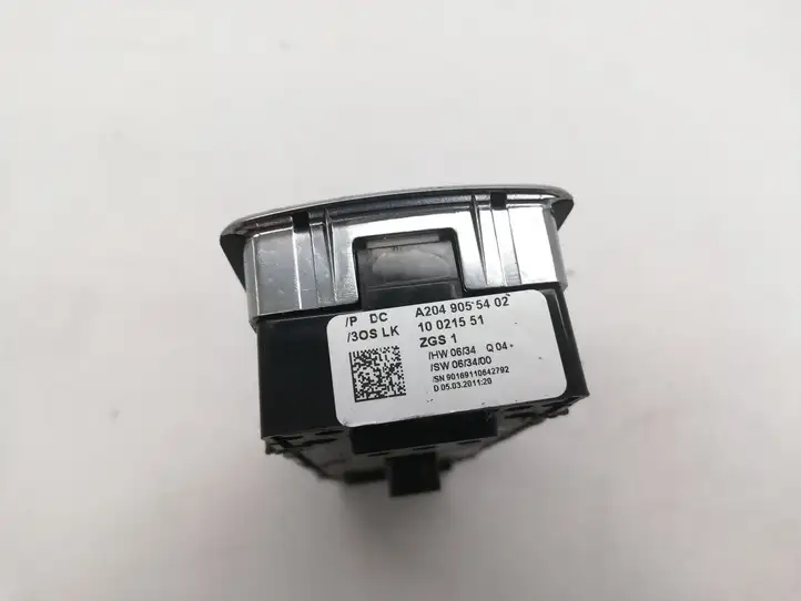 Mercedes-Benz C W204 (2007 - 2014) A2049055402 Блок кнопок стеклоподъемников — фото 3
