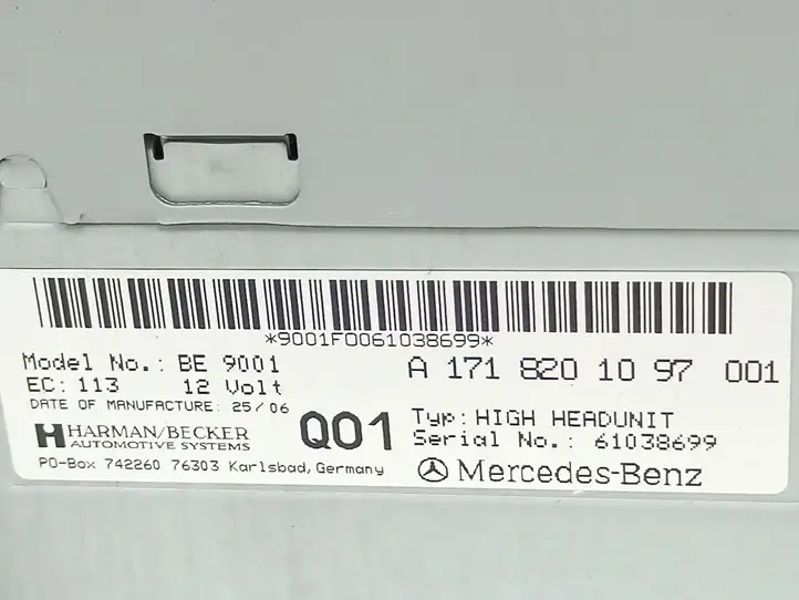 Mercedes-Benz SLK R171 (2005 - 2011) A1718201097 Магнитола / мультимедийная система — фото 7