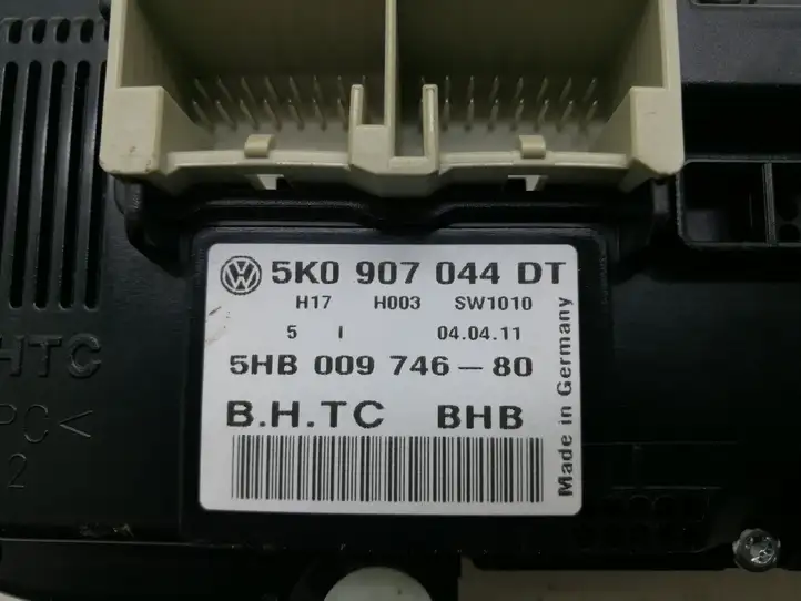 Volkswagen Golf VI (2009 - 2013) 5K0907044DT Управление климат контролем — фото 3
