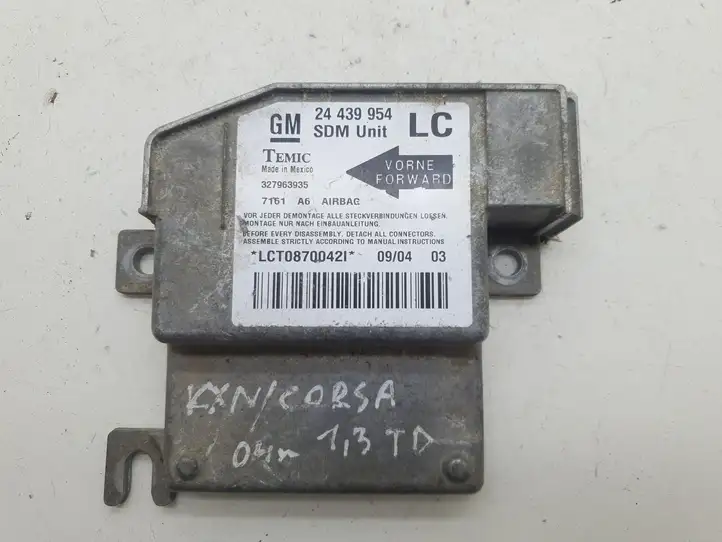 Opel Corsa C (2003 - 2006) 24439954 Блок управления SRS — фото 1