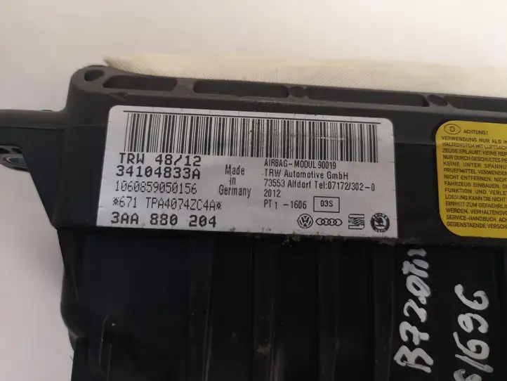 Volkswagen PASSAT B7 (2011 - 2014) 3AA880204 Подушка безопасности пассажира — фото 4