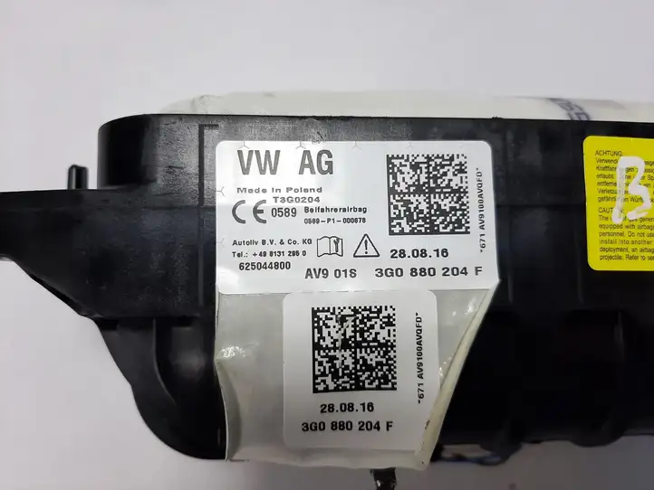 Volkswagen PASSAT B8 (2015 - ) 3G0880204F Подушка безопасности пассажира — фото 4