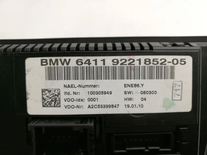 BMW 3 E90 E91 (2005 - 2012) 922185205 Управление климат контролем — фото 4
