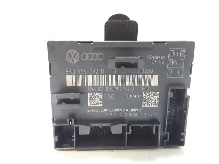 8K0959792 Audi A4 S4 B8 8K Durų elektronikos valdymo blokas