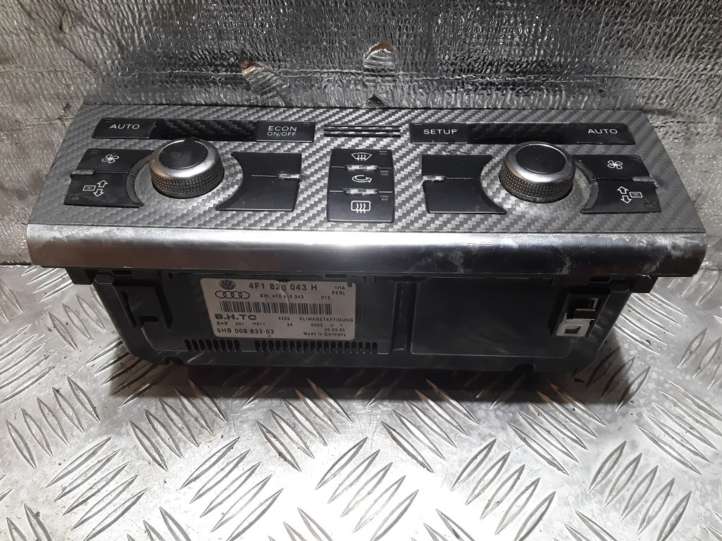 4F1820043H Audi A6 S6 C6 4F Oro kondicionieriaus/ klimato/ pečiuko valdymo blokas (salone)