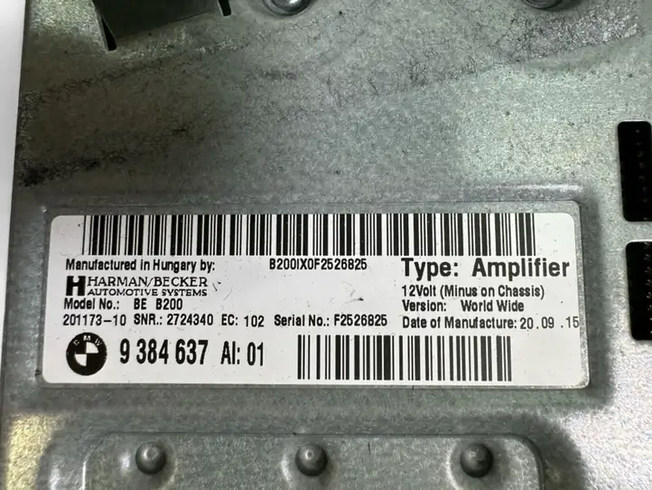 BMW X4 F26 (2014 - 2017) 9384637 Усилитель звука — фото 2