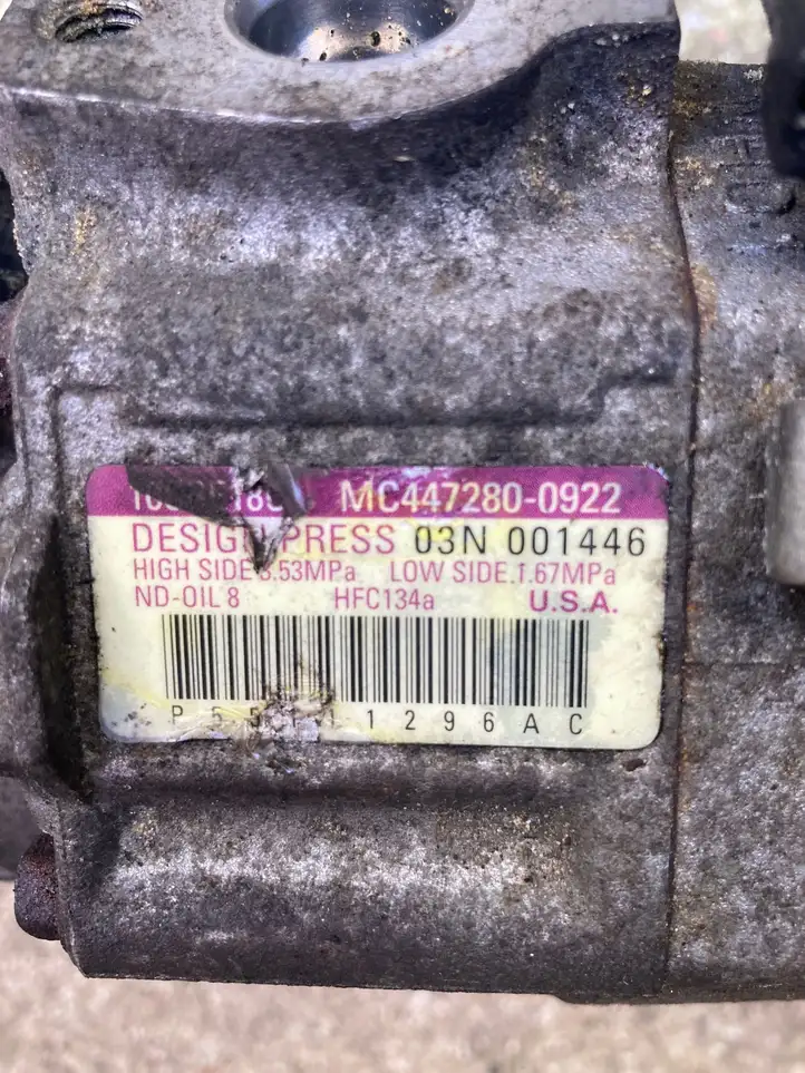 Jeep Compass (2011 - 2013) MC4472800922 Компрессор (насос) кондиционера воздуха — фото 3
