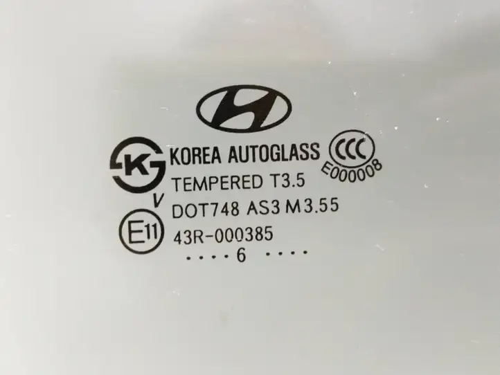 Hyundai Santa Fe (2005 - 2009) 43R000385 Форточка двери — фото 4