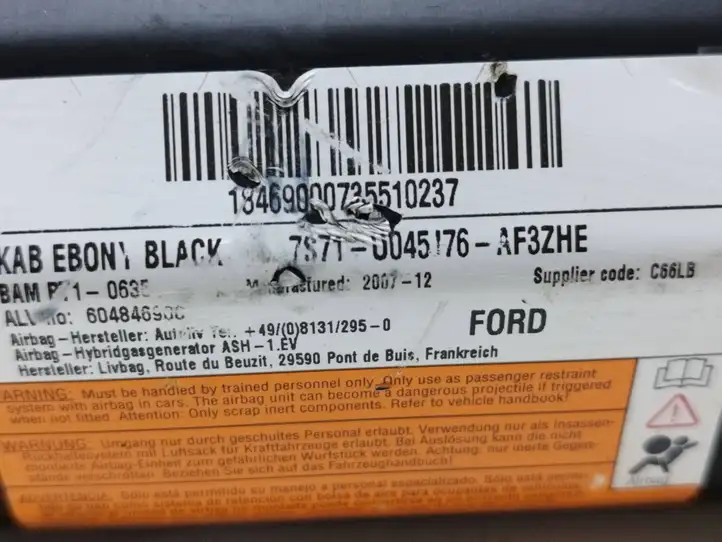 Ford Mondeo MK IV (2007 - 2014) 7S71U045176 Коленная подушка безопасности — фото 6