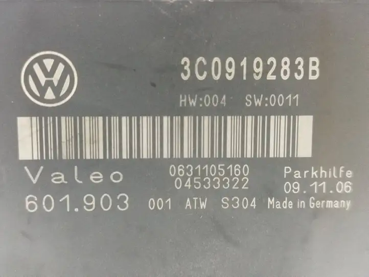 Volkswagen PASSAT B6 (2005 - 2010) 3C0919283B Блок управления парктрониками — фото 5