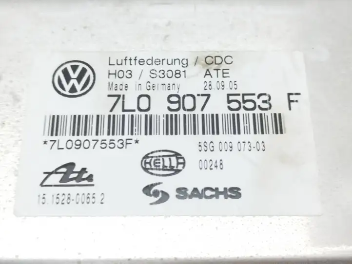 Volkswagen Touareg I (2002 - 2010) 7L0907553F Блок управления подвеской — фото 5