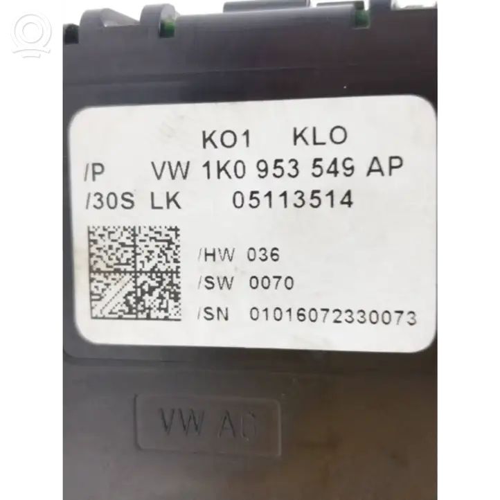 Skoda Octavia Mk2 (1Z) (2004 - 2013) 1K0953549AP Датчик угла поворота руля — фото 6
