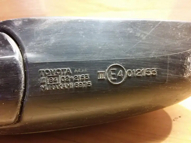 Toyota Avensis Verso (2001 - 2004) E4012153 Боковое зеркало с электроприводом — фото 4