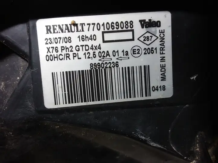 Renault Kangoo I (2003 - 2008) 7701069088 Передняя фара — фото 2