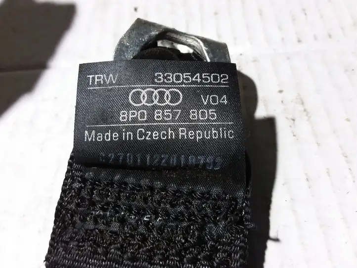 Audi A3/S3 8P (2008 - 2013) 8P0857805 Задний ремень безопасности — фото 3