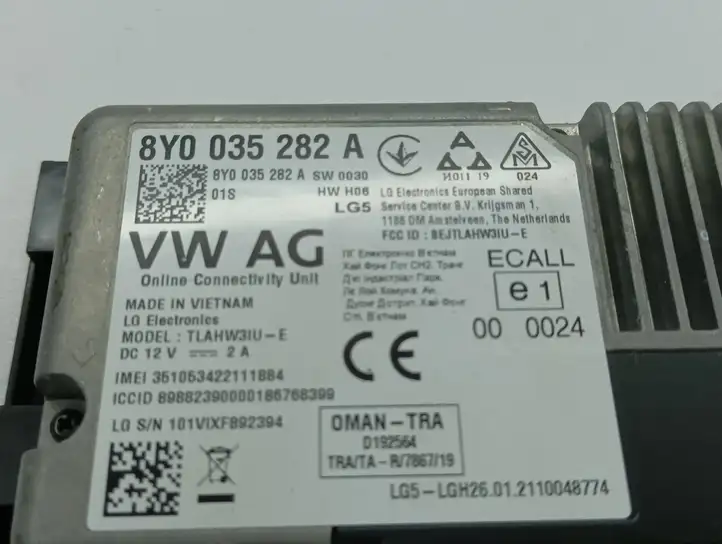 Audi A3/S3 8Y (2020 - ) 8Y0035282A Прочие блоки управления — фото 2
