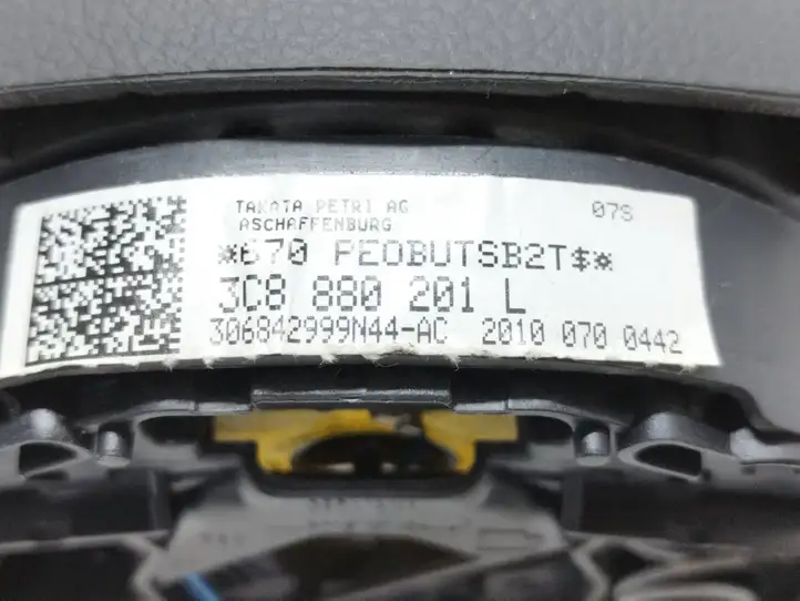 Volkswagen PASSAT B6 (2005 - 2010) 3C8880201L Подушка безопасности руля — фото 7