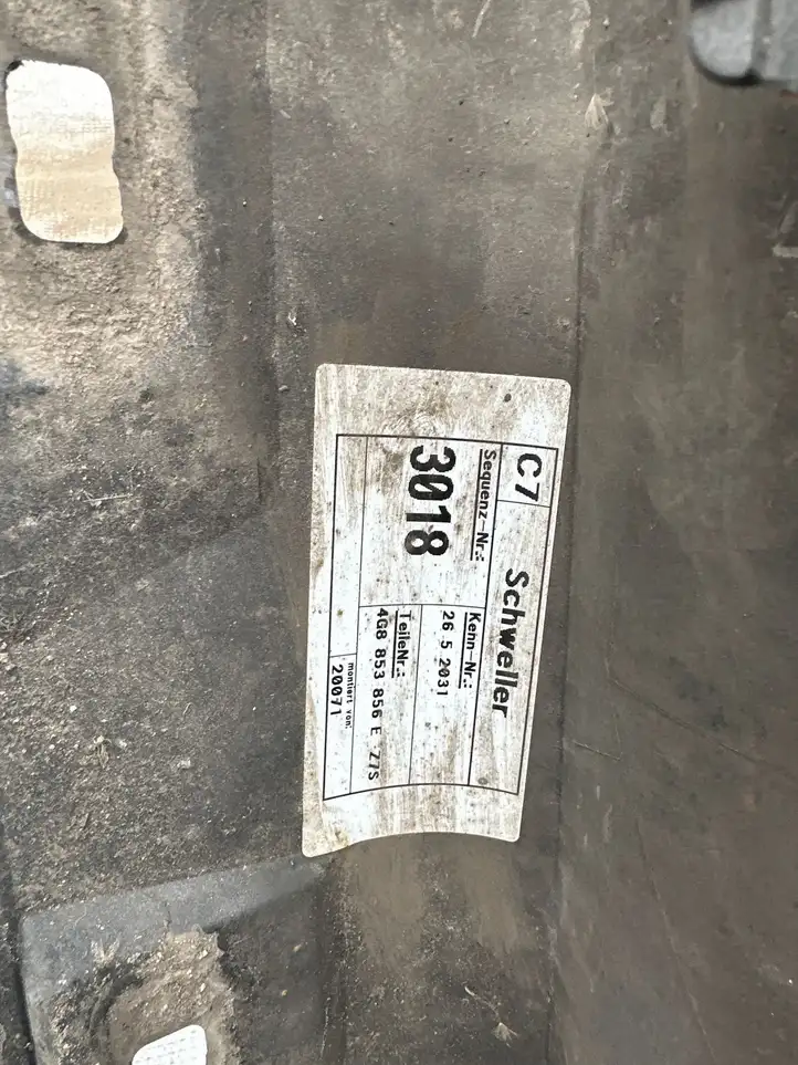 Audi A7 S7 4G (2010 - 2014) 4G8853860E Порог кузова — фото 2