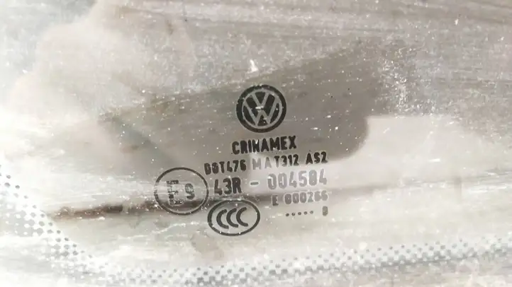 Volkswagen Golf V (2003 - 2009) 43R004584 Заднее боковое стекло — фото 7