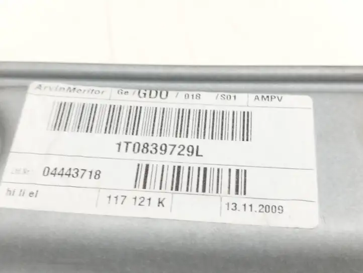 Volkswagen Touran I (2003 - 2010) 1T0839729L Стеклоподъемник задней двери без мотора — фото 6