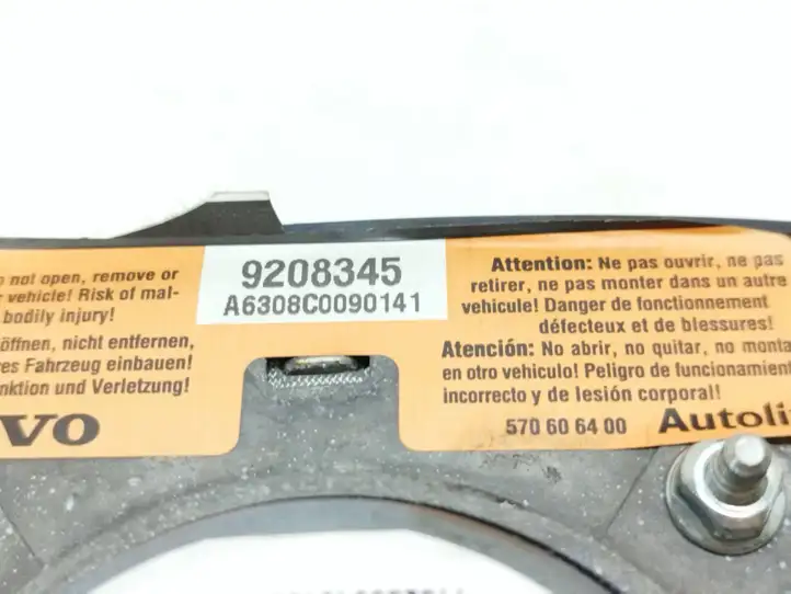 Volvo S60 (2000 - 2004) 9208345 Подушка безопасности руля — фото 7