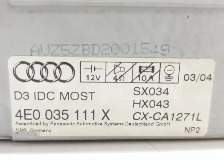 Audi A6 S6 C6 4F (2004 - 2008) 4E0035111X CD/DVD чейнджер — фото 7