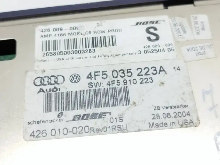 Audi A6 S6 C6 4F (2004 - 2008) 4F5035223A Усилитель звука — фото 8