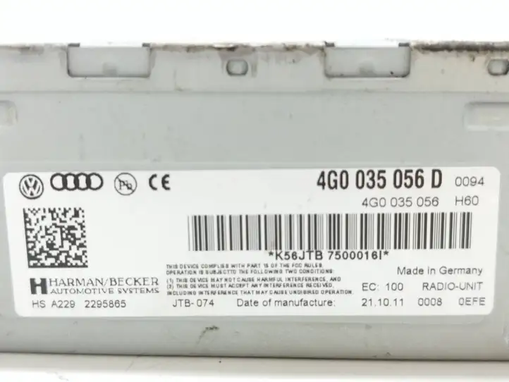 Audi Q5 SQ5 (2008 - 2012) 4G0035056D Магнитола / мультимедийная система — фото 7