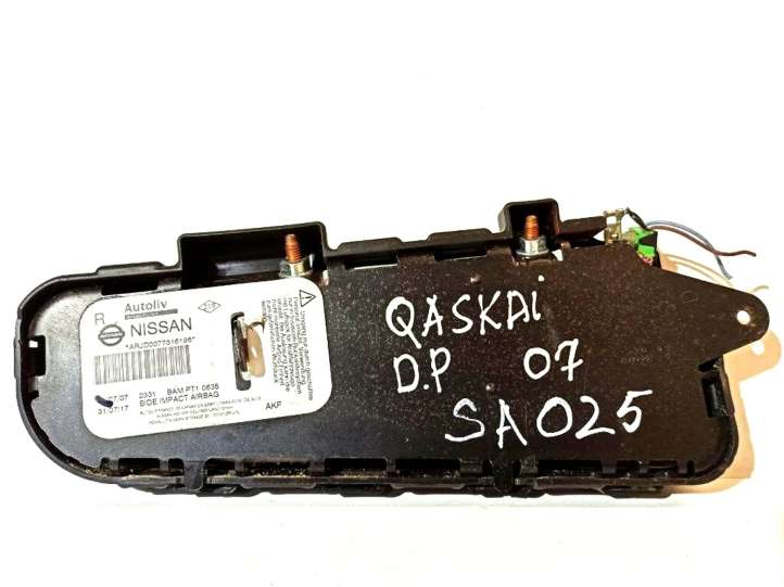 ARJD0077316196 Nissan Qashqai Sėdynės oro pagalvė